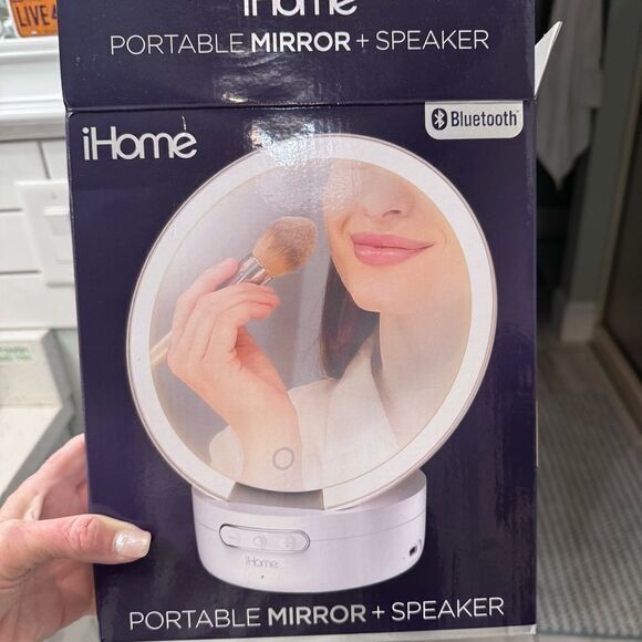 iHome Portable lighted Makeup Mirror and Bluetooth Speaker- brand new in box! - Picture 1 of 13